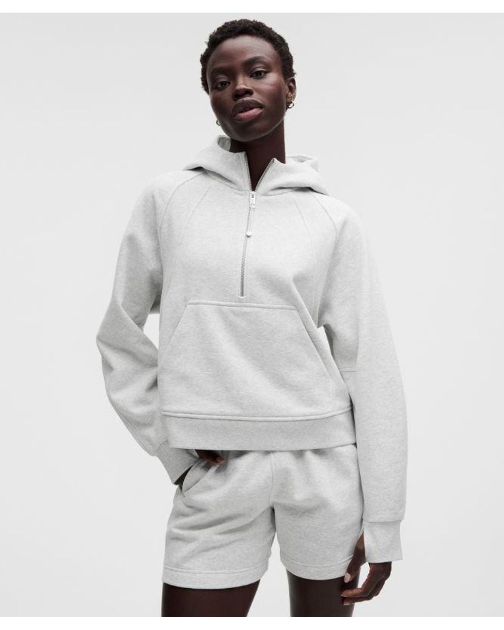 lululemon athletica Gray Scuba Evolve Oversized Half-Zip Hoodie