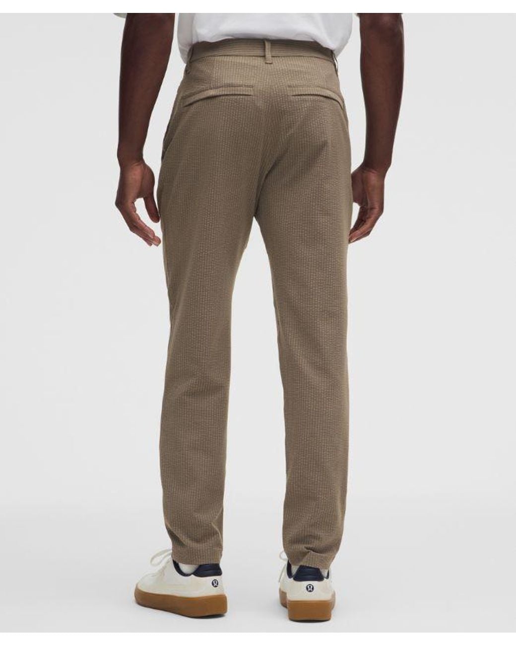lululemon athletica White – Abc Slim-Fit Trousers 32L Textured – – Size 6 for men