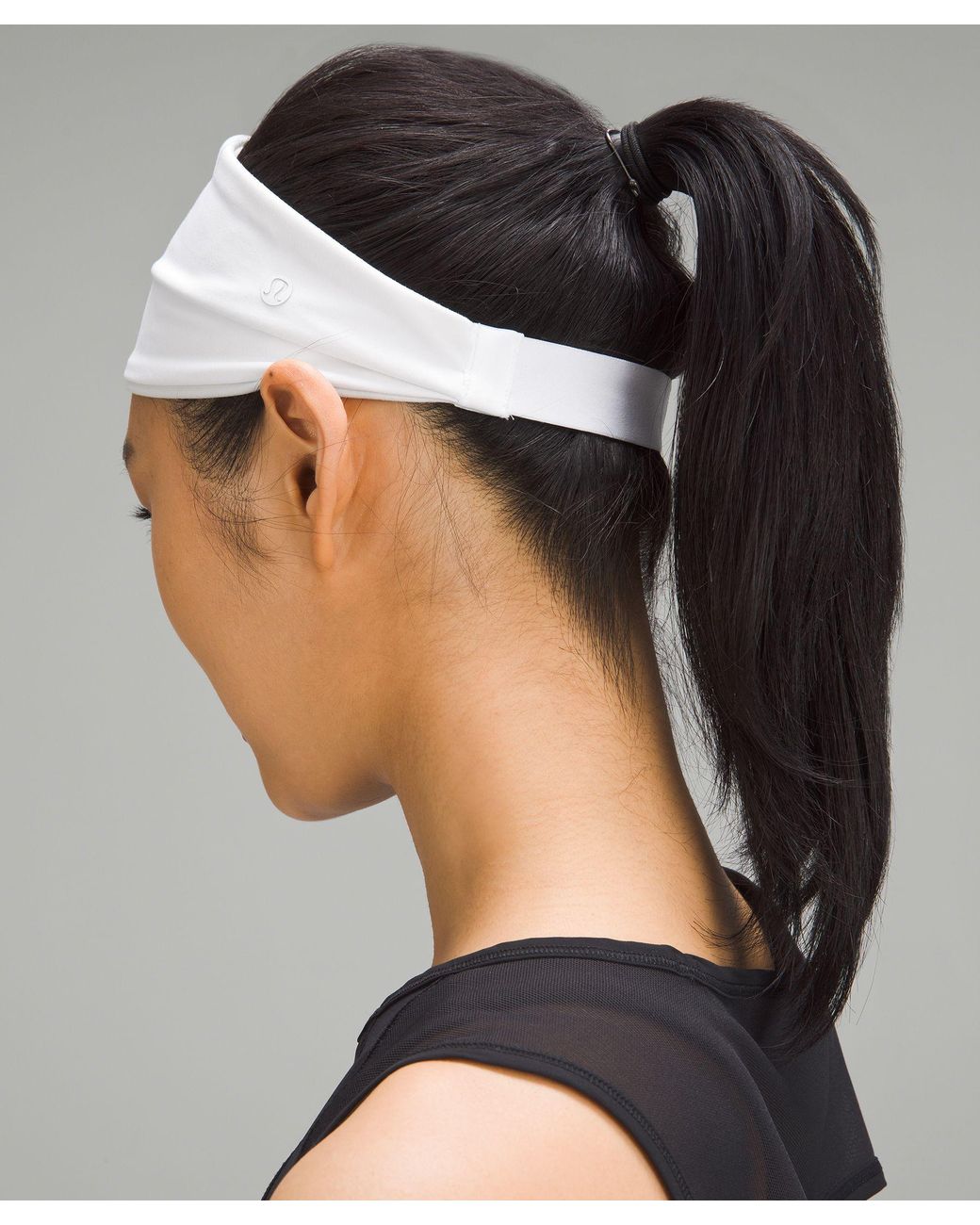 lululemon athletica Nulu Wide Reversible Headband - Color White in Gray