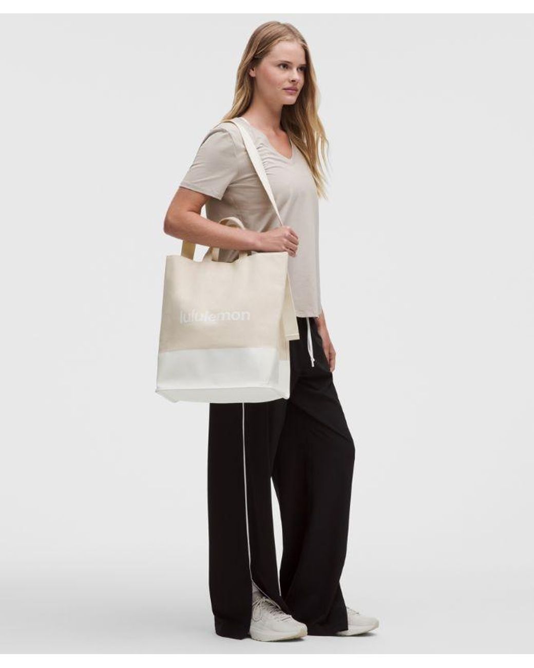 lululemon athletica White – Canvas Market Tote Bag 19L –