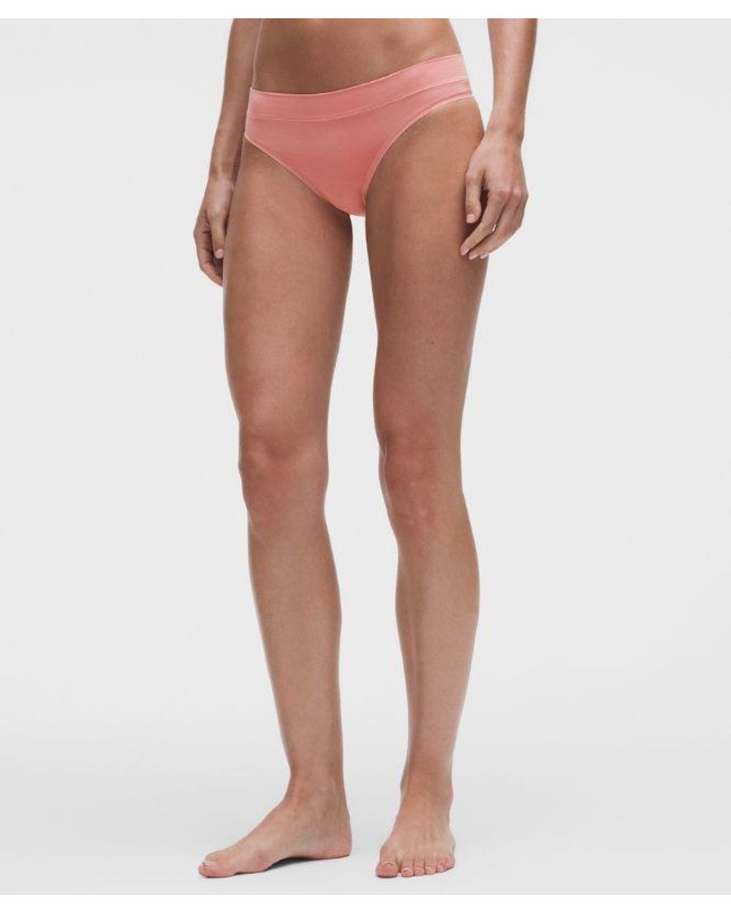 lululemon athletica White – Underease Mid-Rise Thong Underwear 5 Pack – – Size Large