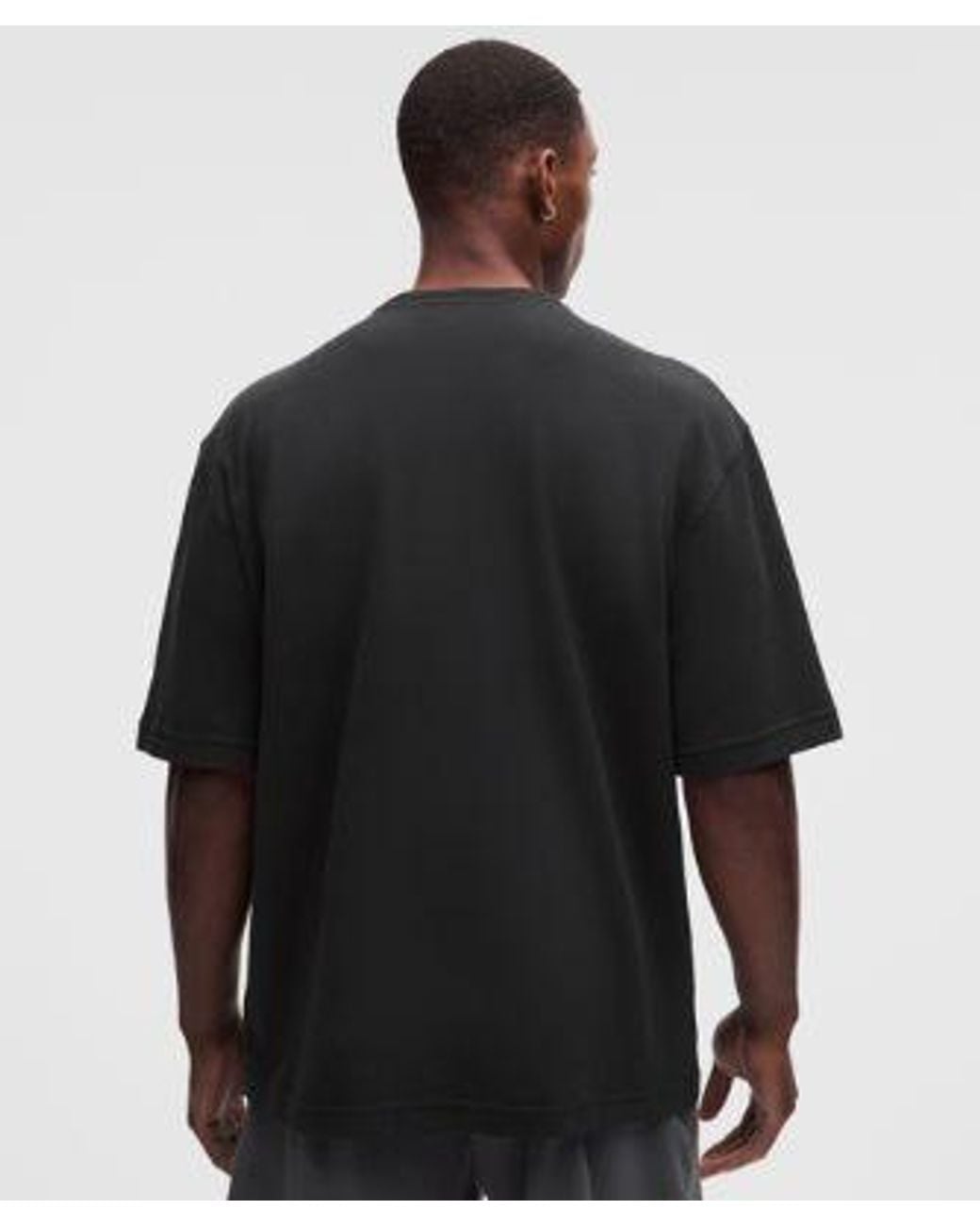 lululemon athletica Black – Pique Performer Relaxed T-Shirt – – Size Medium for men