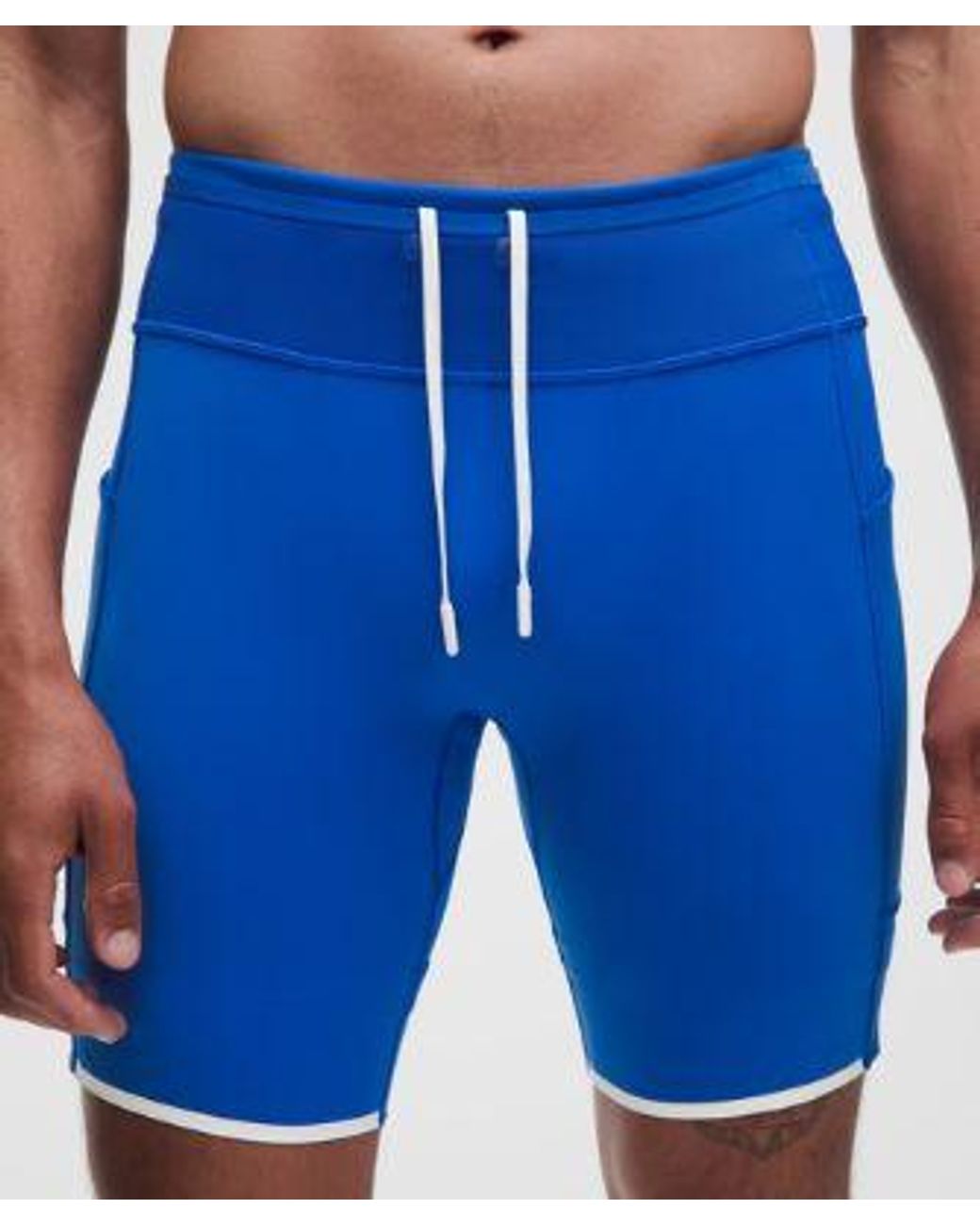 lululemon athletica Blue – Nulux Running Half Tight Shorts – 8" – – Size Large for men