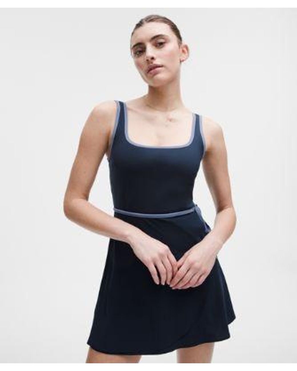 lululemon athletica Blue Wrap-Front Tennis Dress