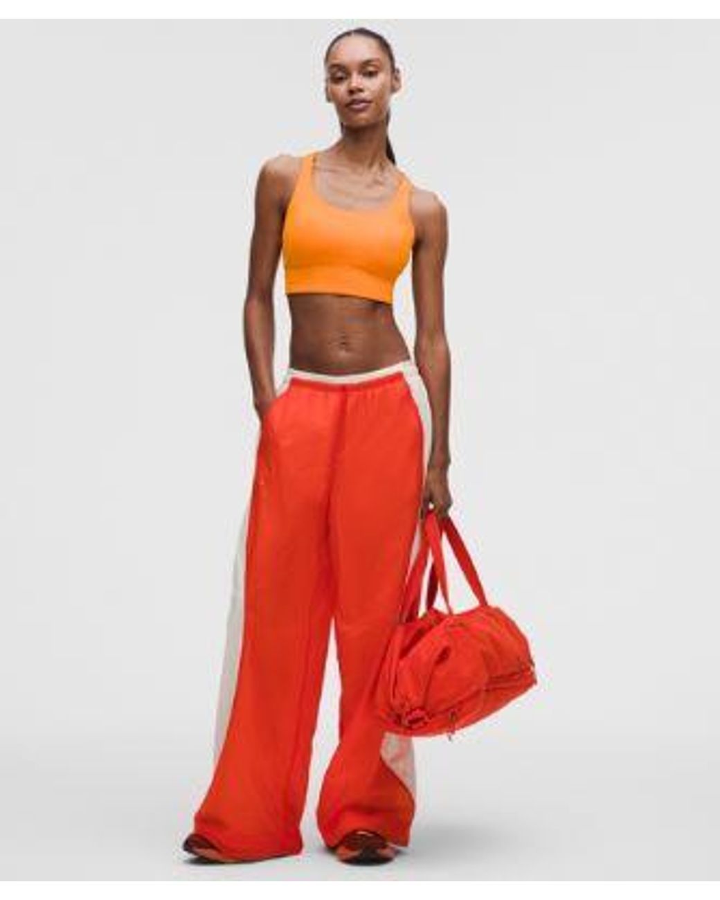 lululemon athletica Red – Energy Longline Sports Bra Medium Support, B-D Cups Evolve – – Size 6