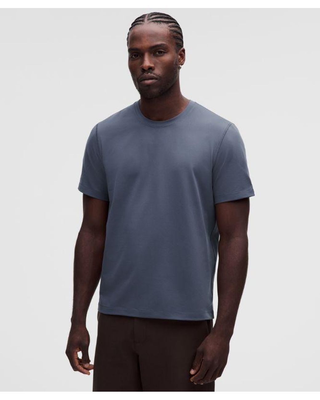 lululemon athletica Blue – Soft Jersey Short-Sleeve Shirt – – Size Large for men