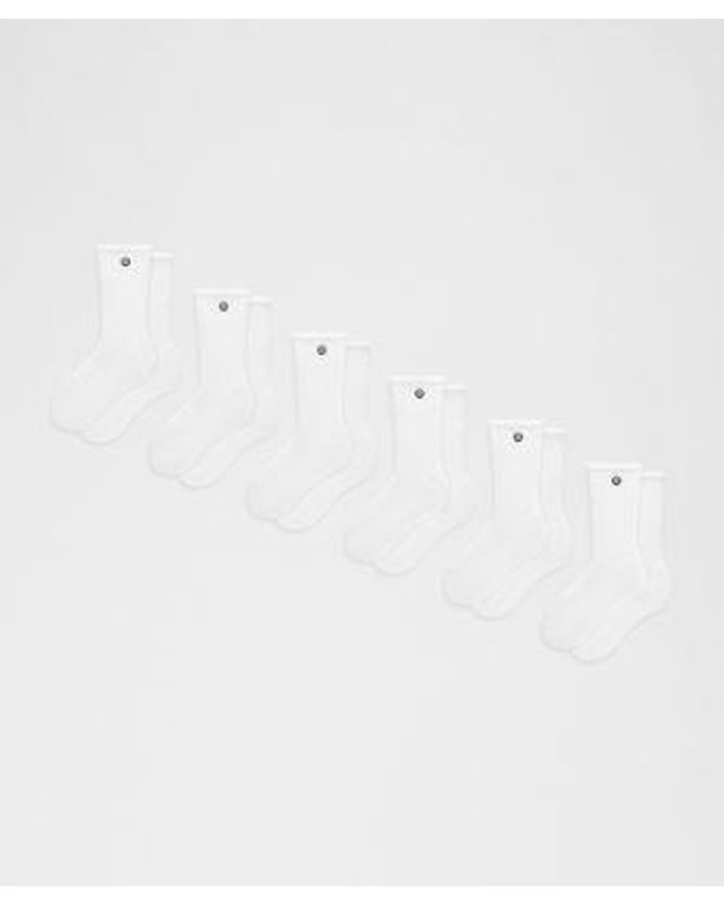 lululemon athletica White Daily Essential Crew Socks