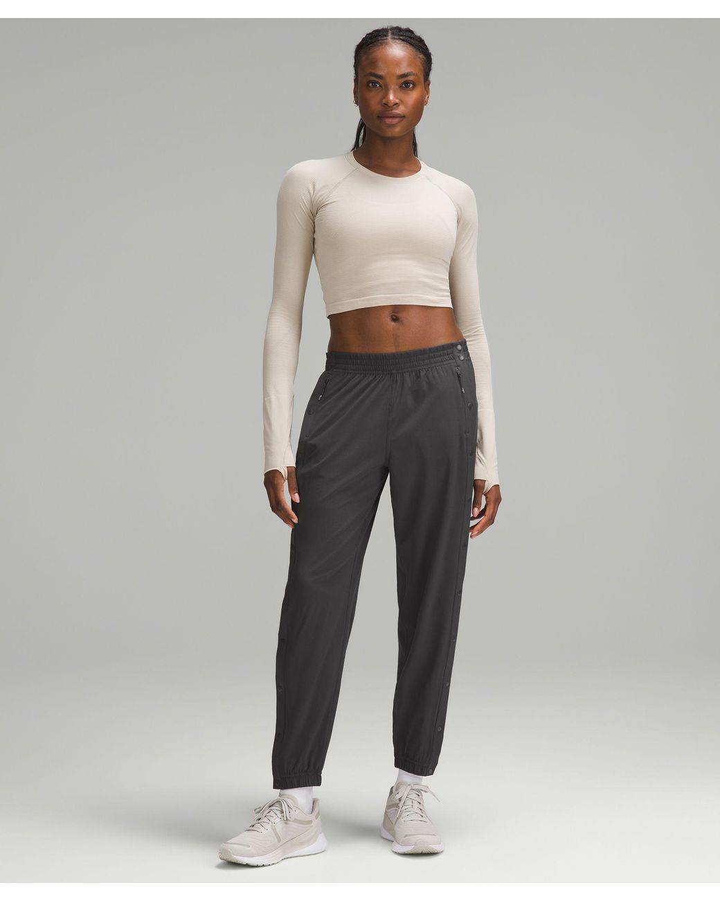 Tear-Away Mid-Rise Track Pant