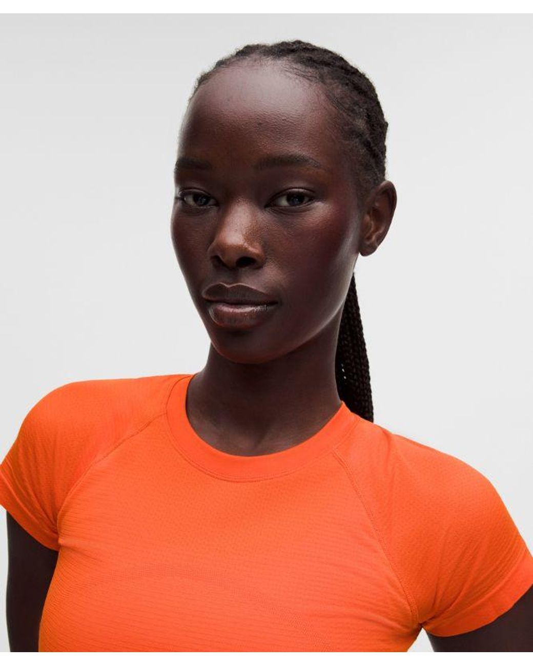 lululemon athletica Orange – Swiftly Tech Cropped Short-Sleeve Shirt 2.4 – – Size 4