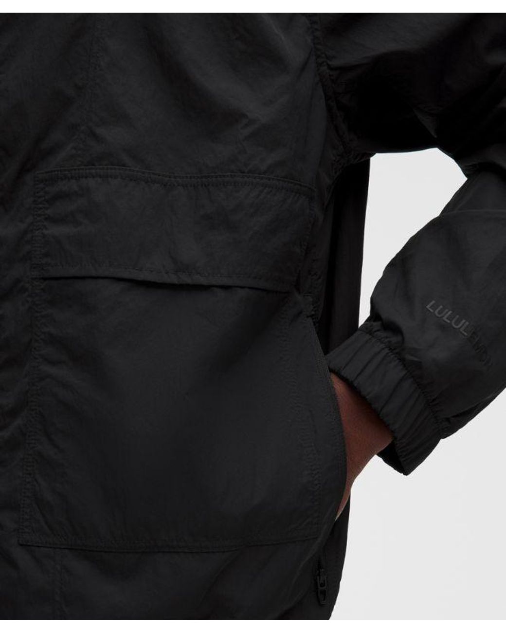 lululemon athletica Black – Uv-Protective Stash And Dash Windbreaker Jacket – – Size Large for men