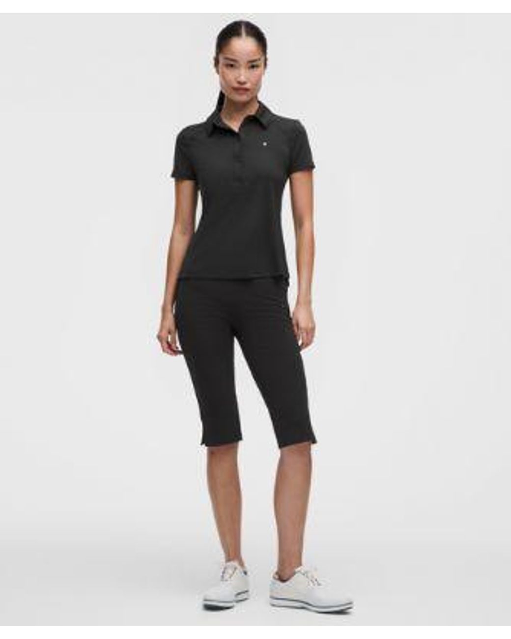 lululemon athletica Black – High-Rise Golf Pull-On Cropped Pants – 16" – – Size Medium