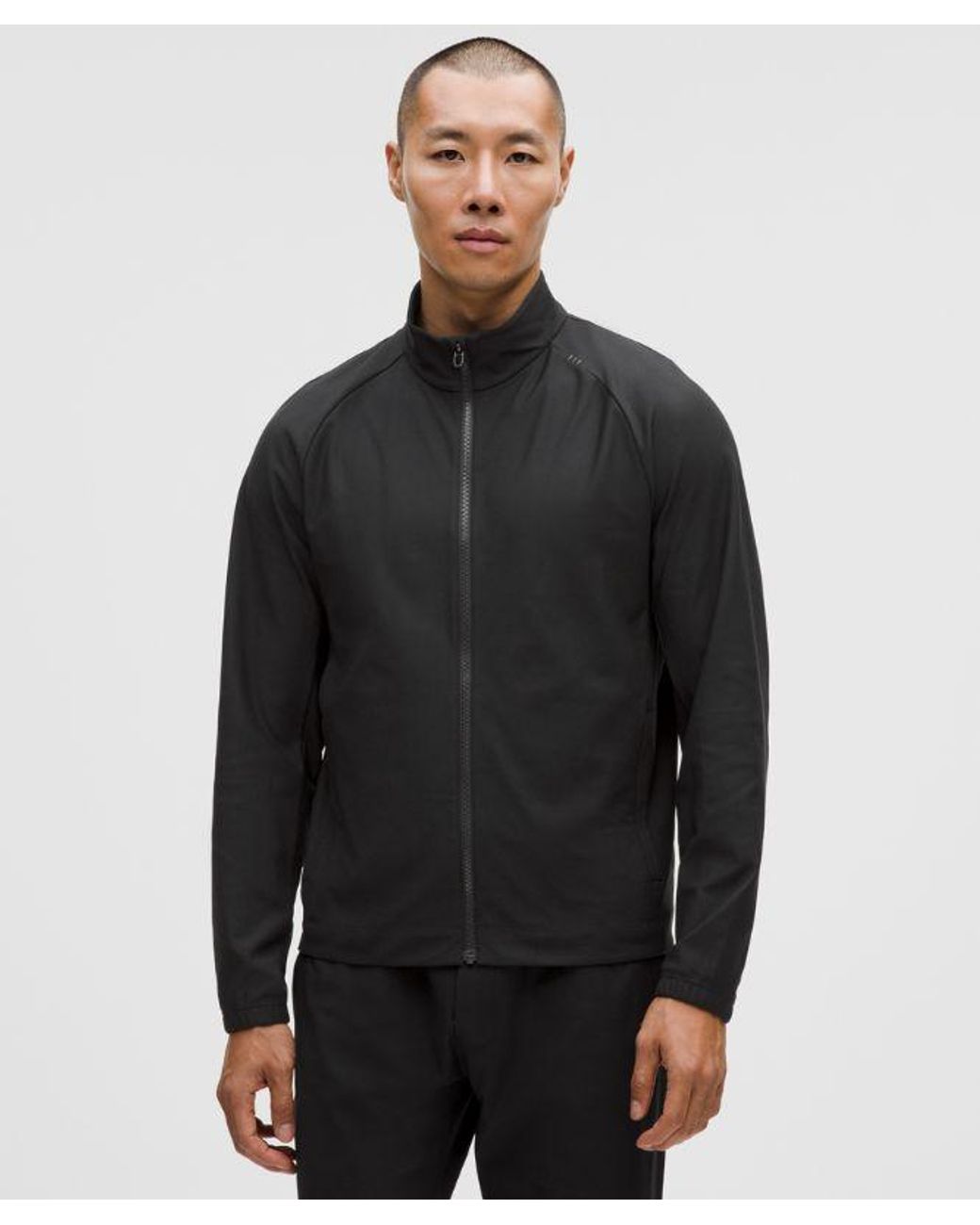 lululemon athletica Black Knit Warm-Up Jacket for men