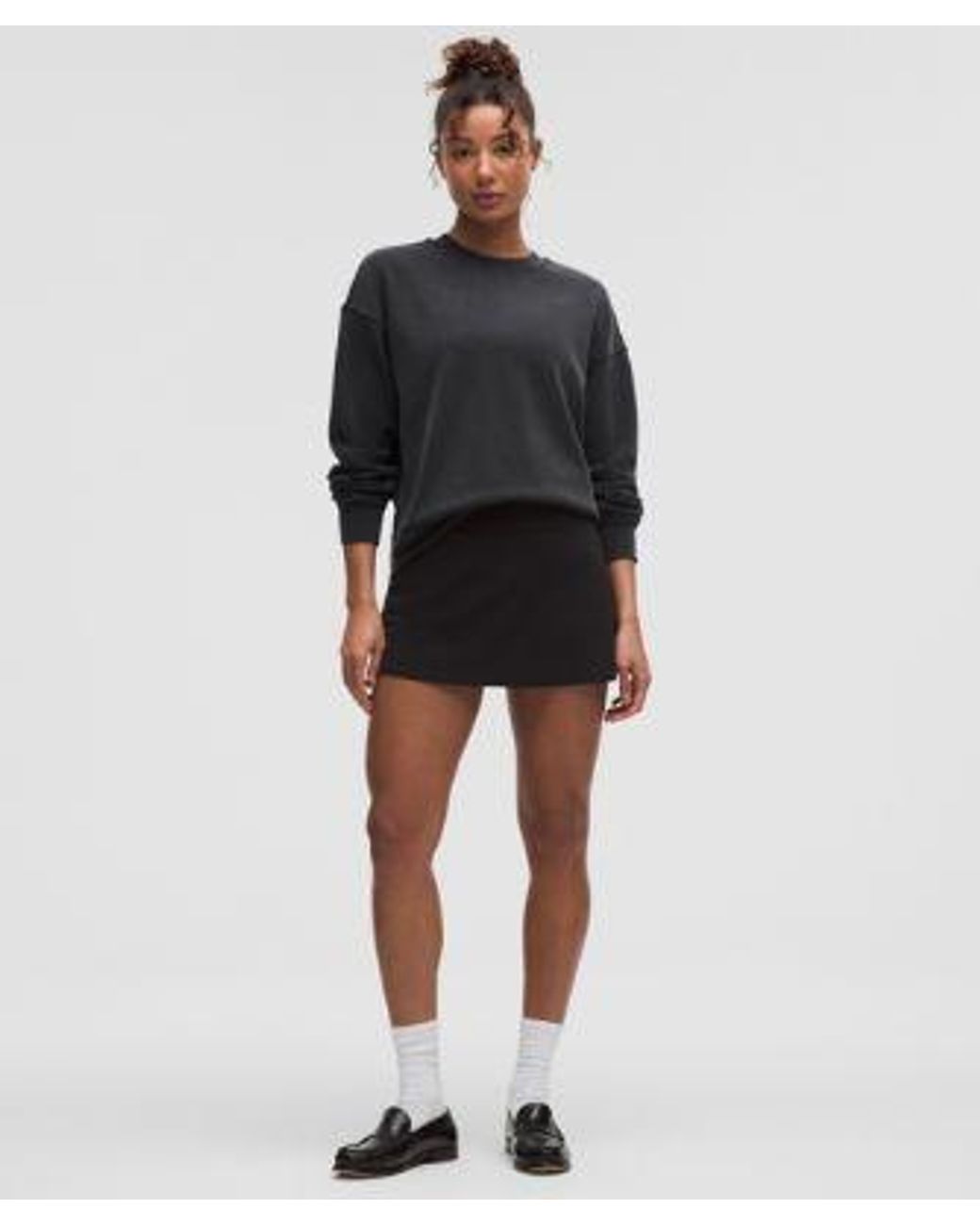 lululemon athletica Black Softstreme Crewneck Oversized Pullover