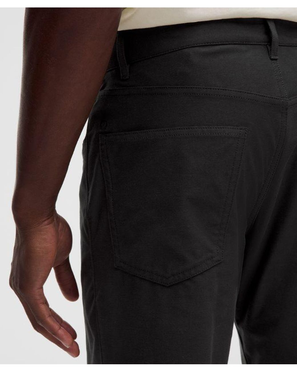 lululemon athletica Black – Easyfive Classic-Straight Trousers 32L Light – – Size 4 for men