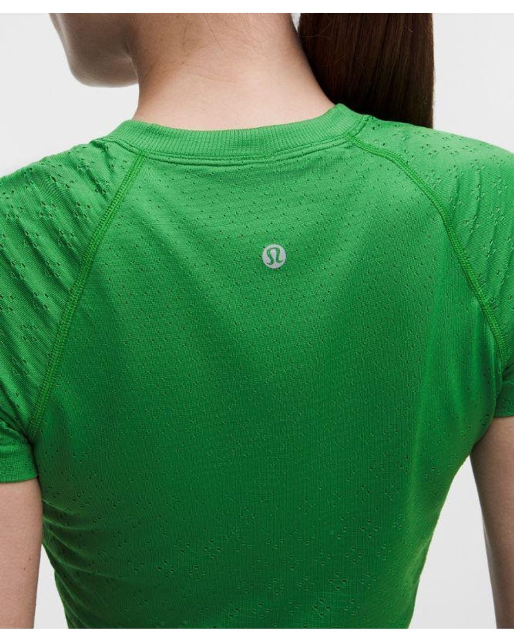 lululemon athletica Green – Swiftly Tech Cropped Short-Sleeve Shirt 2.4 – – Size 4