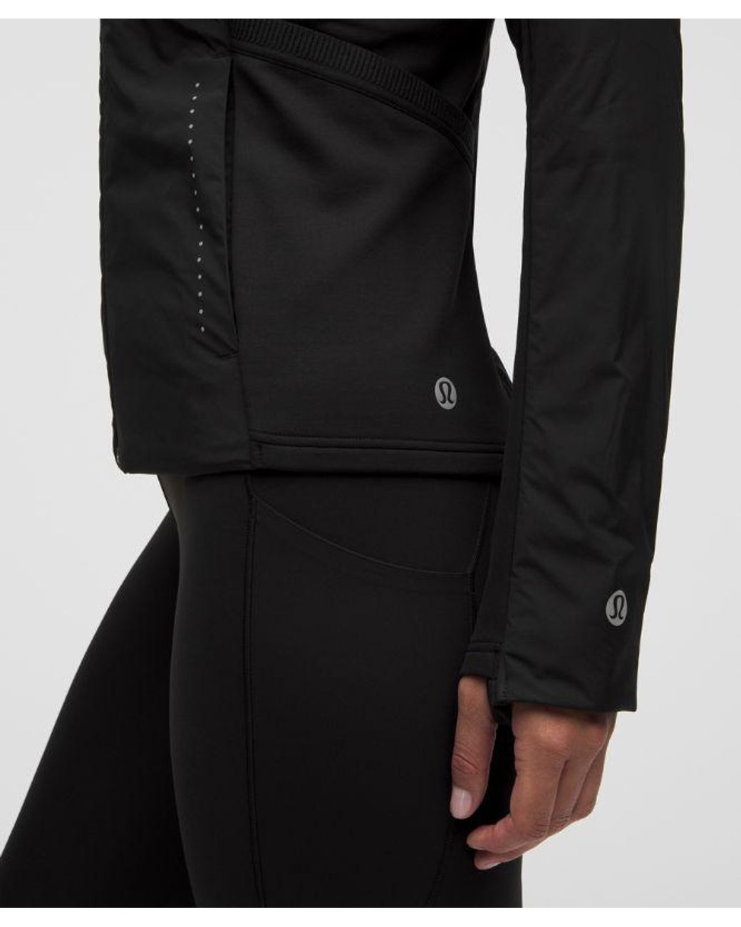lululemon athletica Black Down For It All Running Jacket