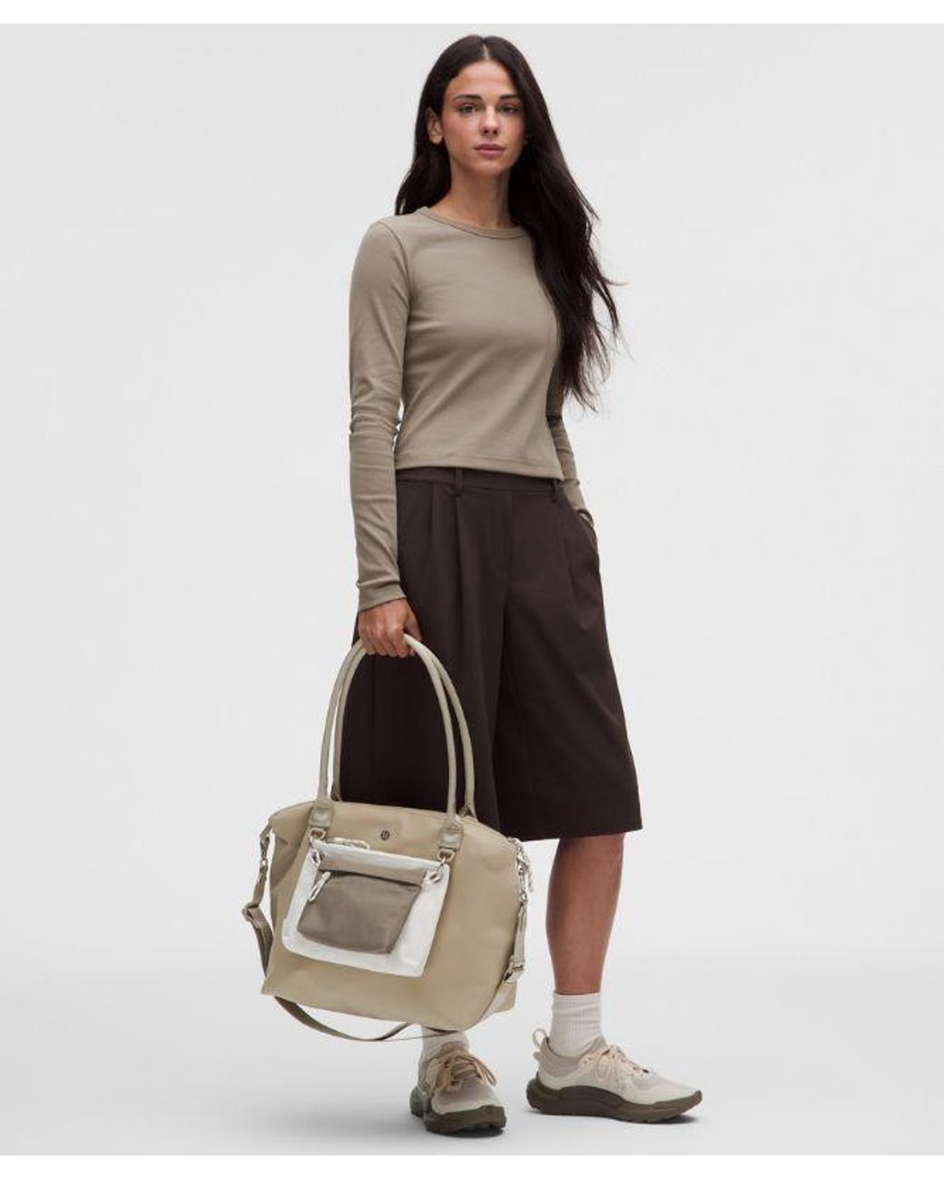 lululemon athletica White – Modular Tote With Pouch Bages – Color Khaki
