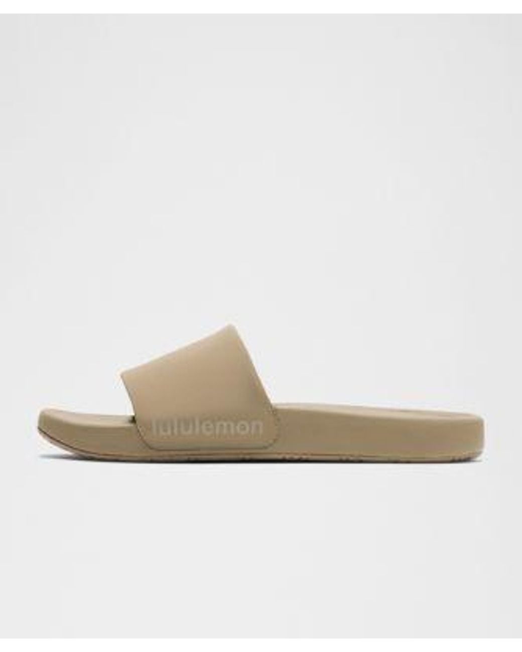 lululemon athletica Brown – Restfeel Slides – Color Khaki – Size 10