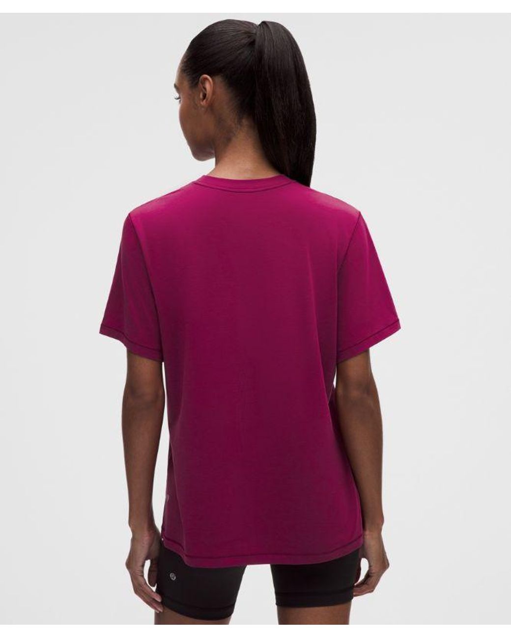 lululemon athletica Purple – Jersey Training Short-Sleeve Shirt – – Size 4