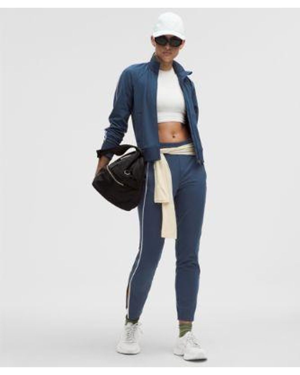 lululemon athletica Blue Everlux Slim-Fit High-Rise Track Pant