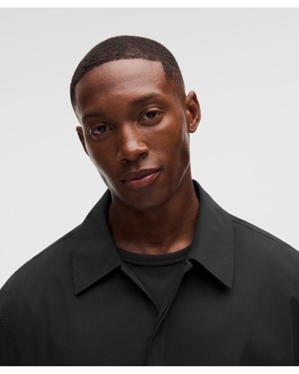 lululemon athletica Black Unshaken Short-Sleeve Collared Shirt for men