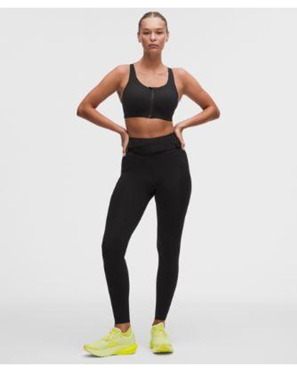 lululemon athletica Black Energy Zip-Front Bra