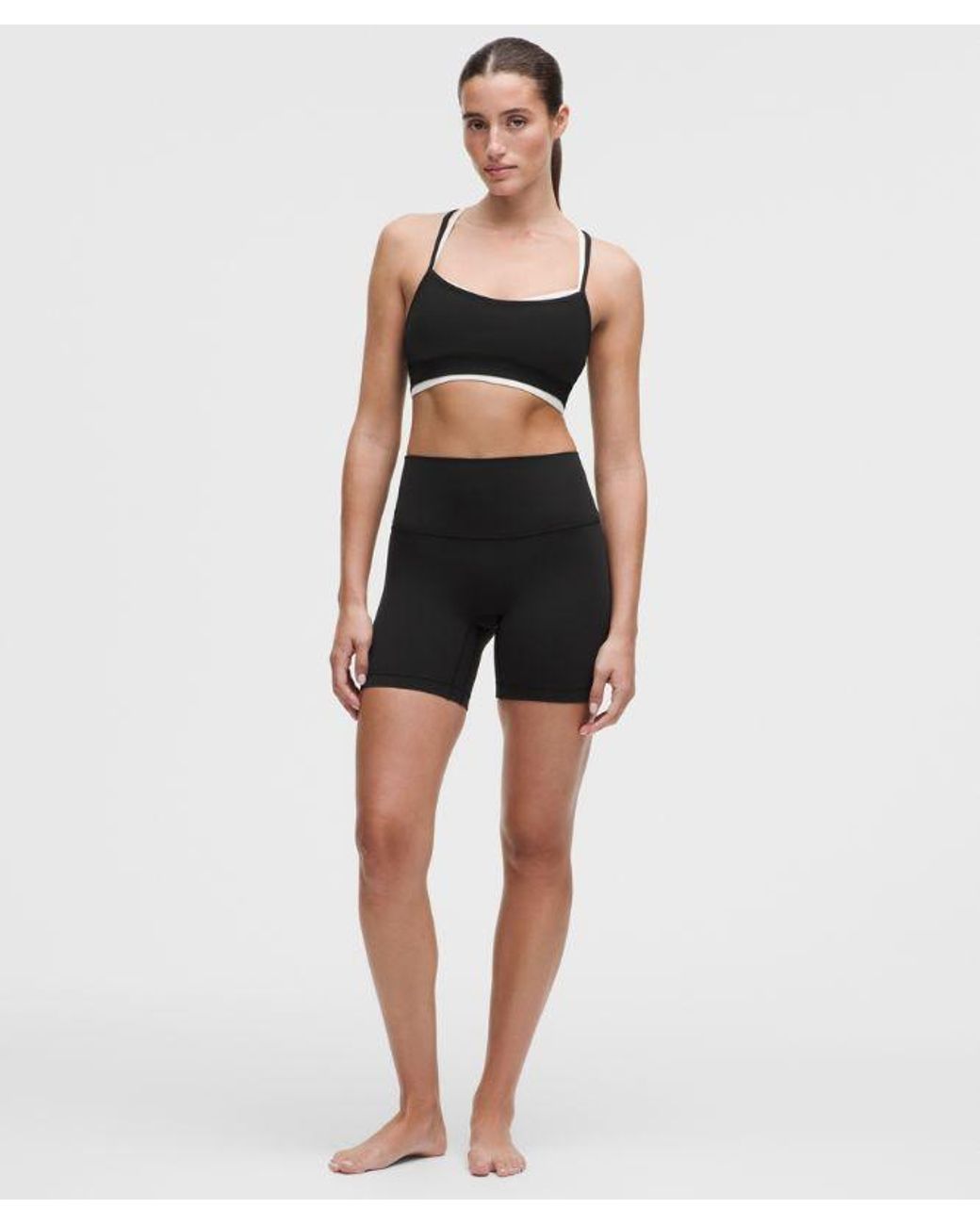 lululemon athletica Black Align No Line High-Rise Short 6"