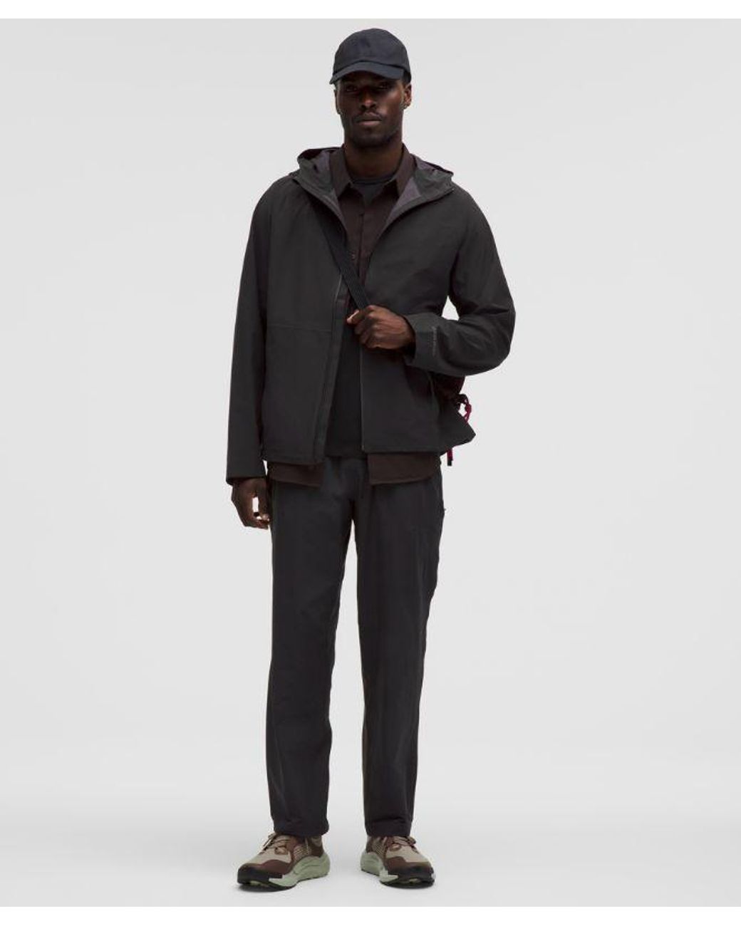 lululemon athletica Black Stretch Glyde Waterproof Jacket for men