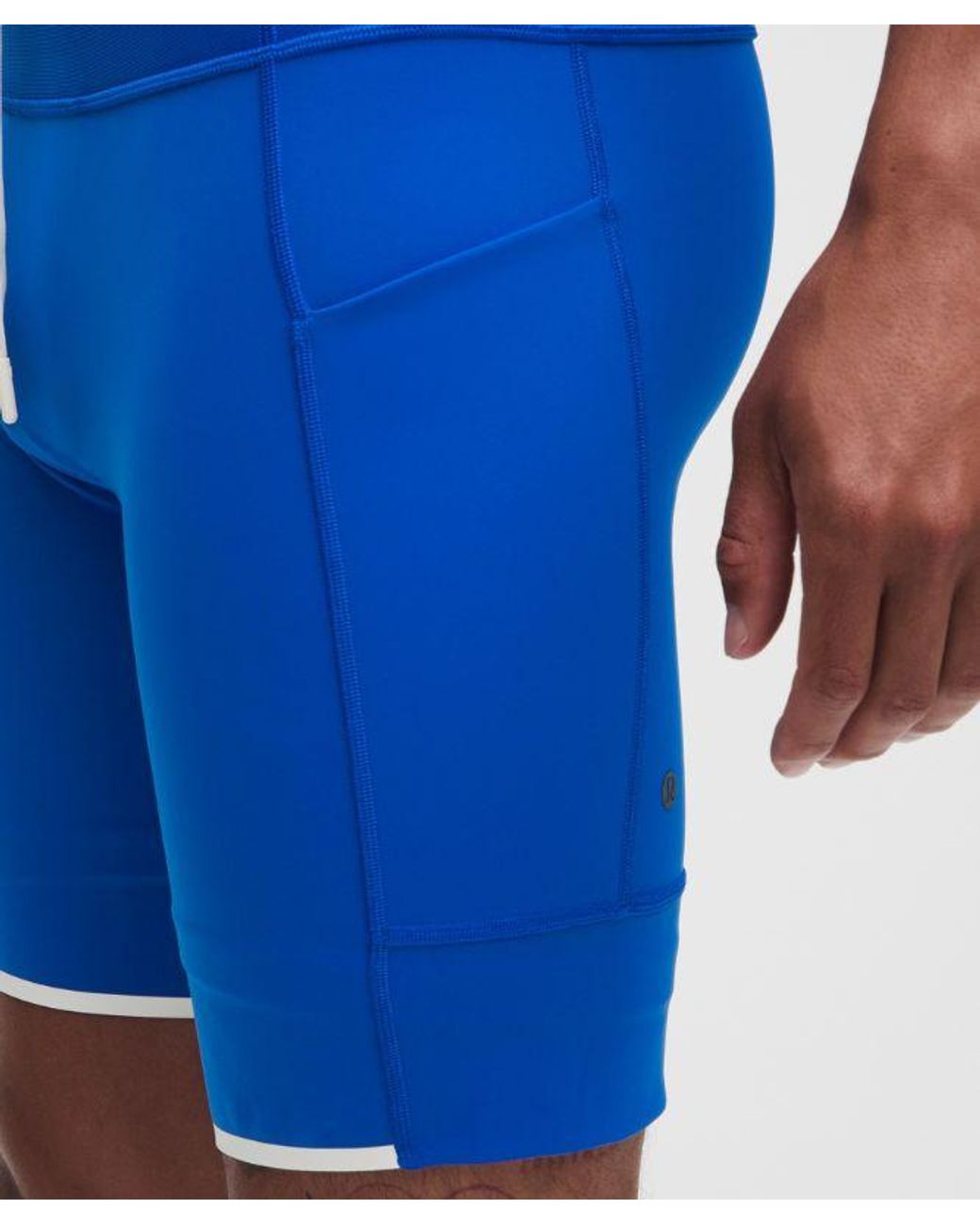 lululemon athletica Blue – Nulux Running Half Tight Shorts – 8" – – Size Large for men