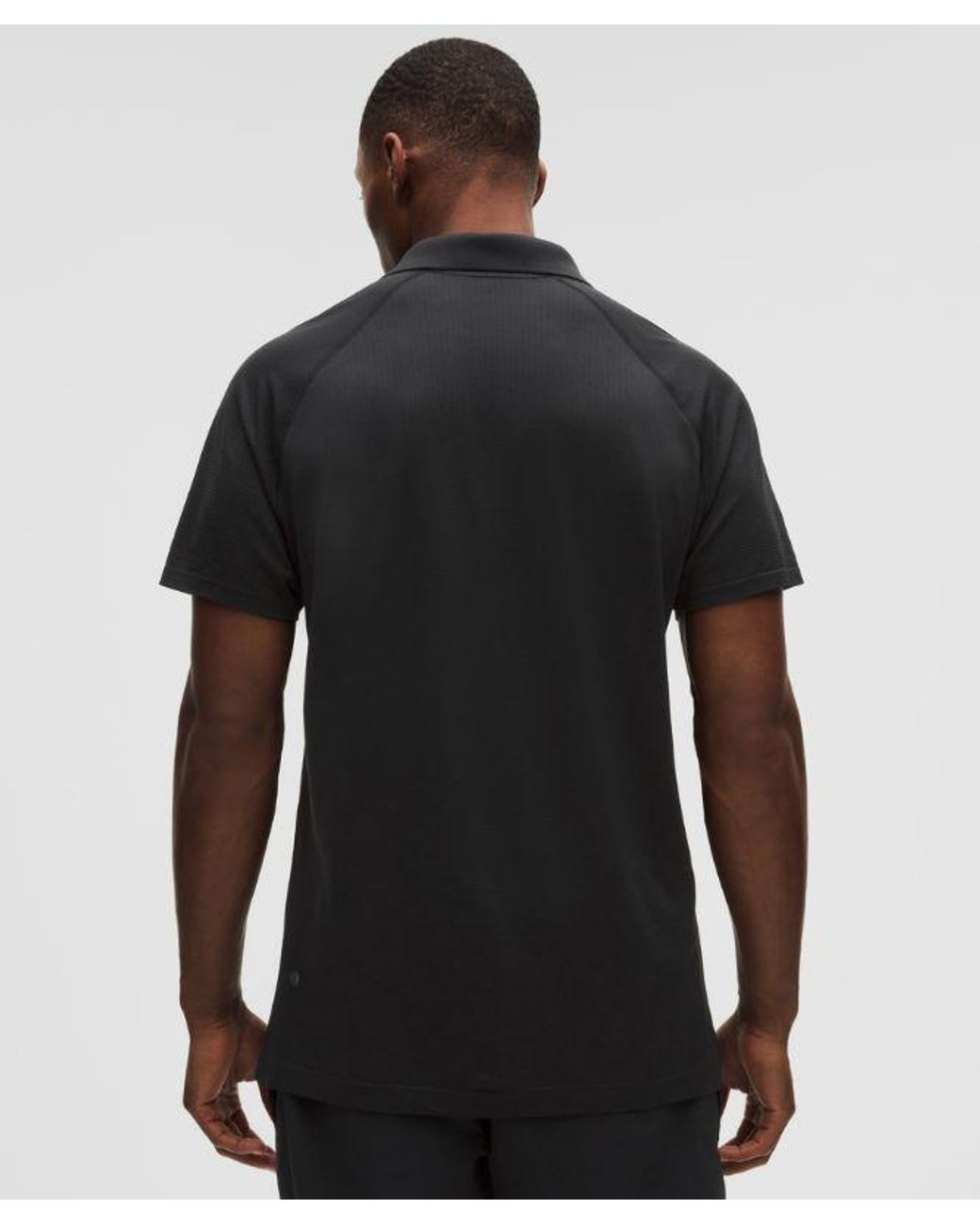 lululemon athletica Black Metal Vent Tech Polo Shirt for men