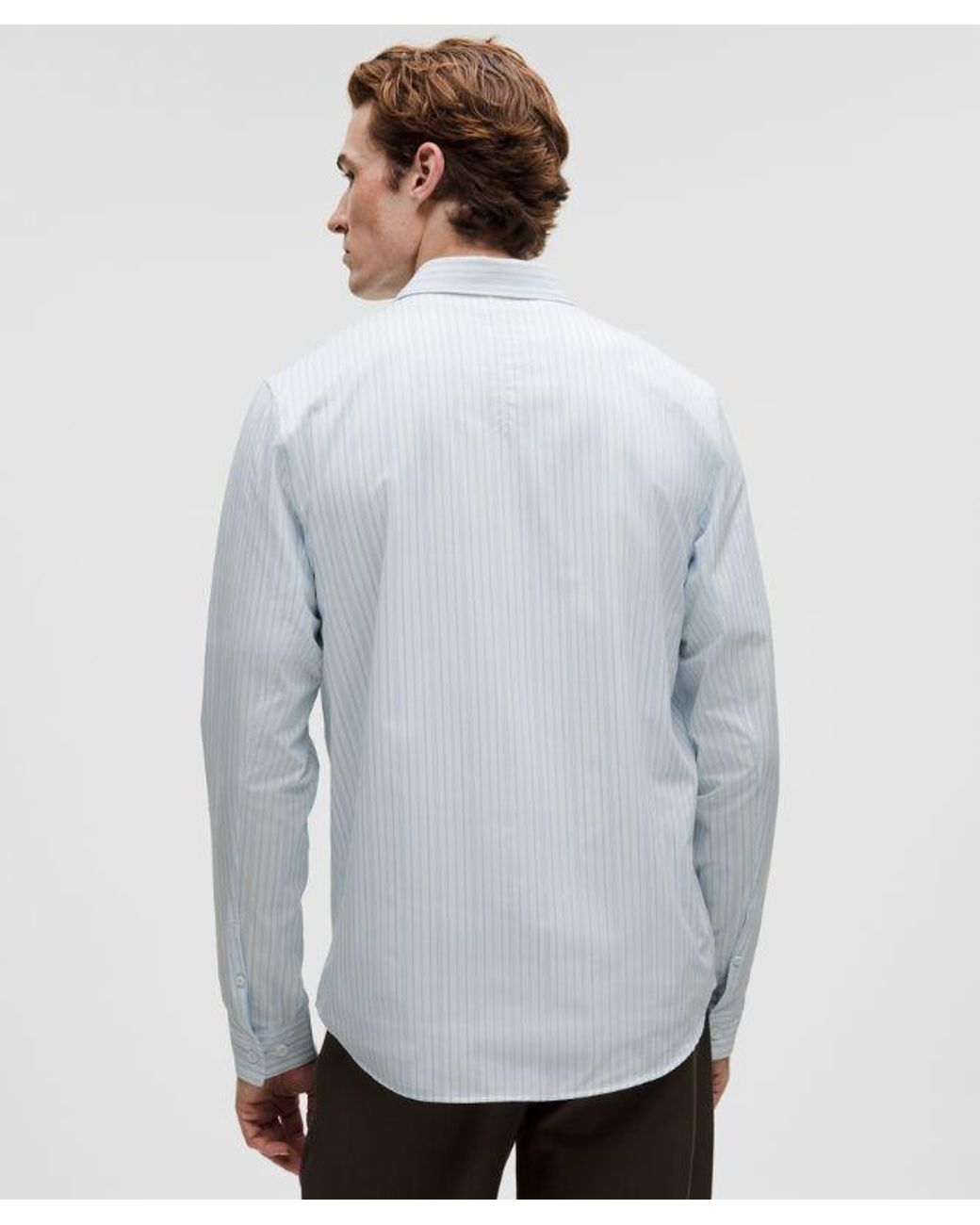 lululemon athletica Gray New Venture Slim-Fit Long-Sleeve Shirt for men