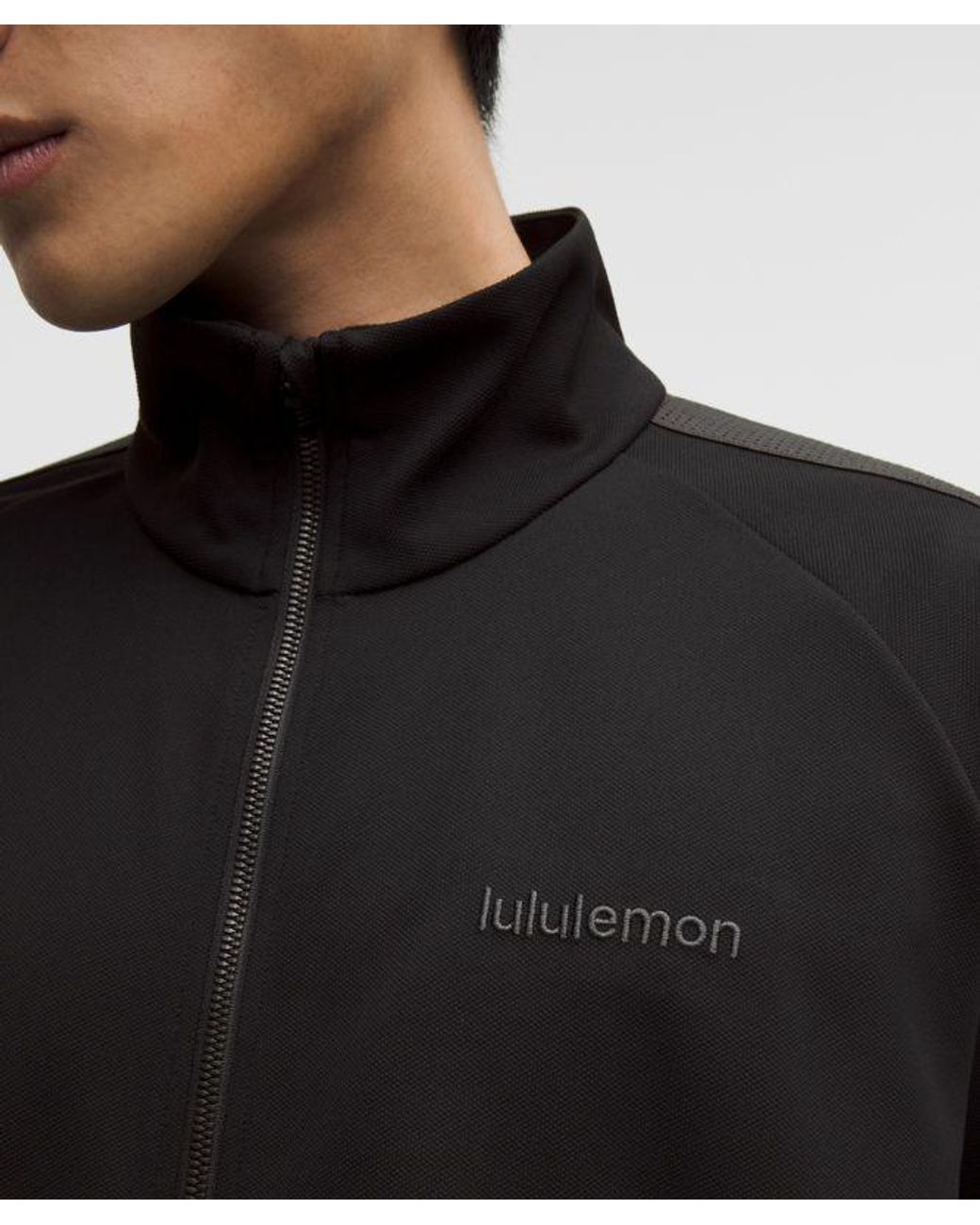 lululemon athletica Black Pique Relaxed-Fit Track Jacket for men