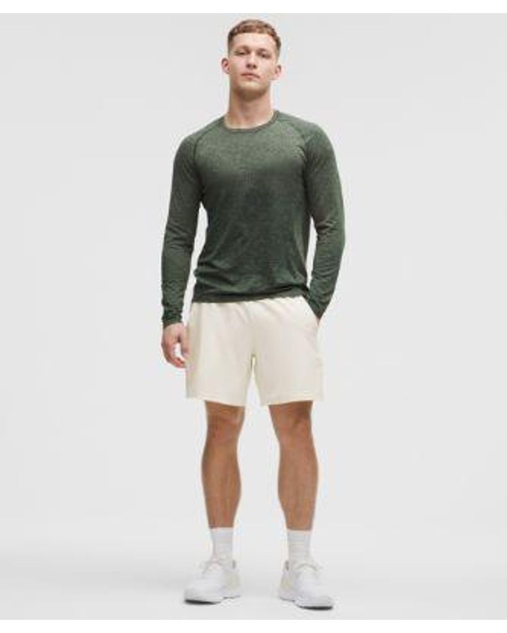 lululemon athletica Natural Pace Breaker Lined Short 7" for men