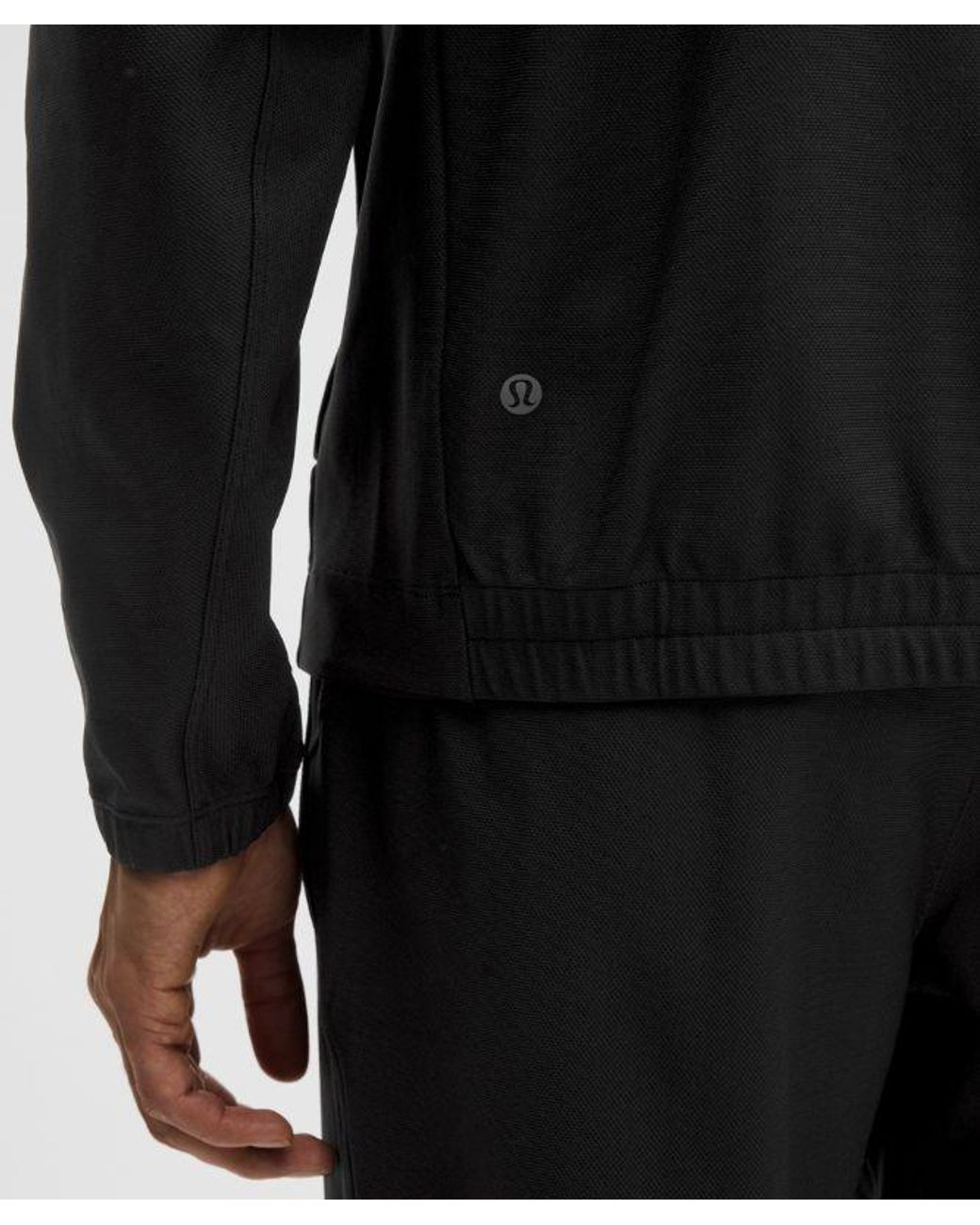 lululemon athletica Black Knit Warm-Up Jacket for men