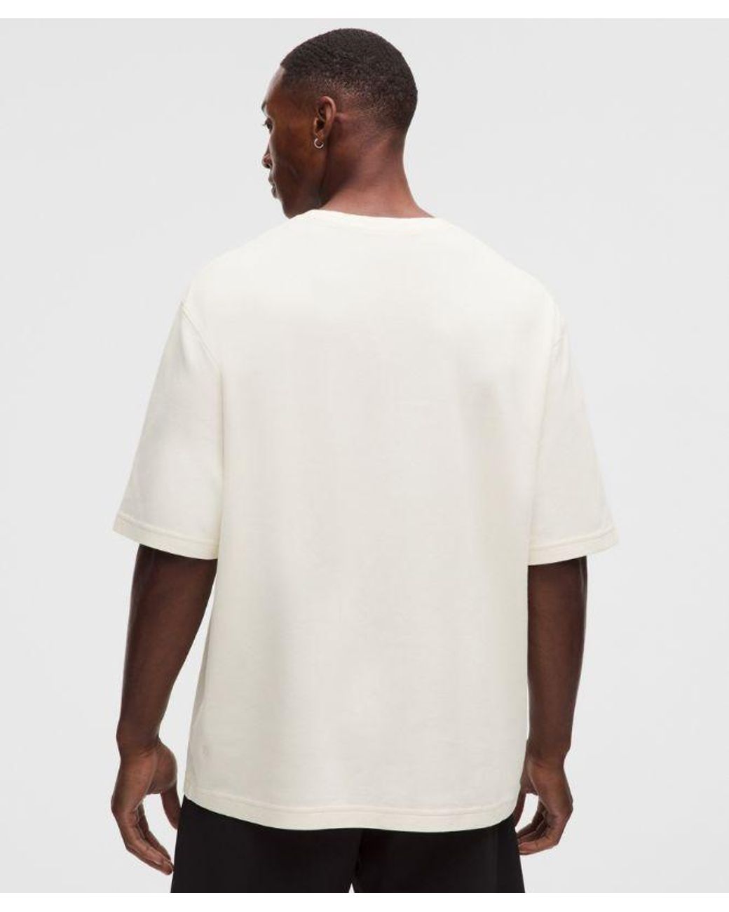 lululemon athletica White Pique Performer Relaxed T-Shirt for men