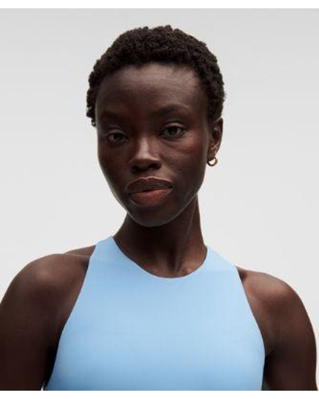 lululemon athletica Blue – Racerback High-Neck Tennis Tank Top B/C Cup – – Size Large