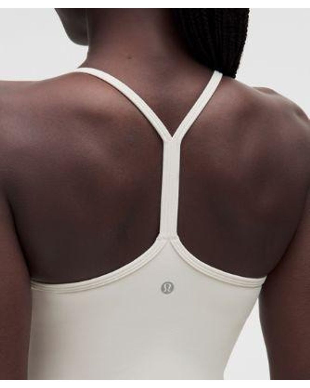 lululemon athletica Natural – Flow Y Tank Top Light Support, B/C Cup – – Size Large