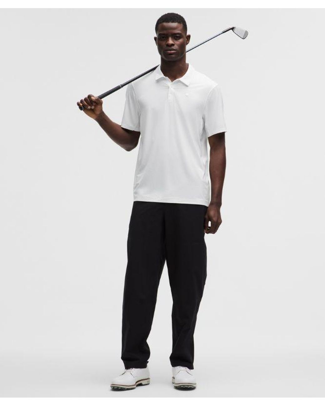 lululemon athletica Logo Sport Polo Short-sleeve - Color White - Size L for men