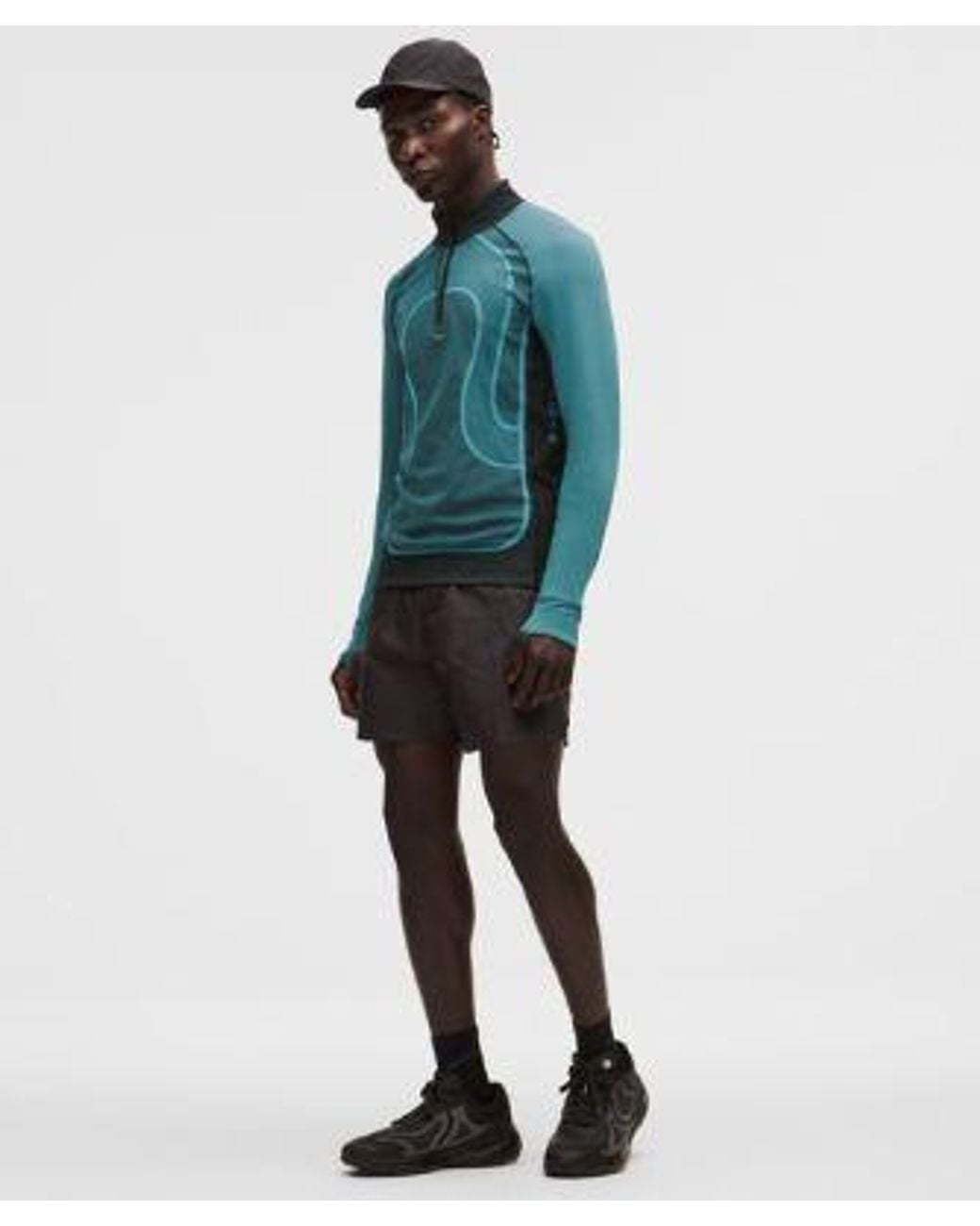 lululemon athletica Blue – Seamless Training Long-Sleeve Shirt Slnsh Collection – – Size Large for men