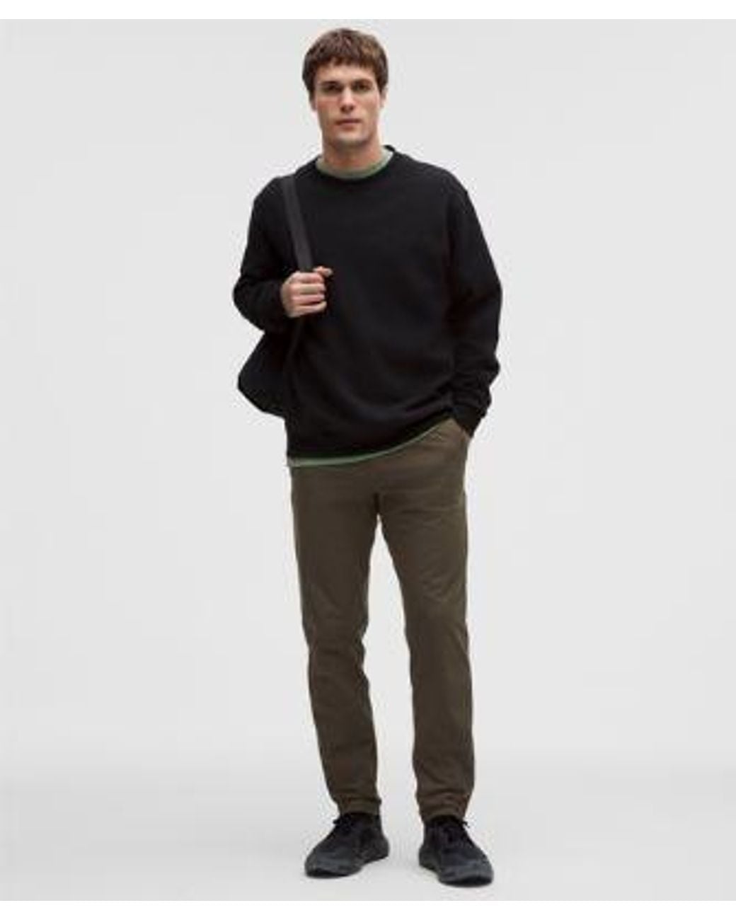 lululemon athletica Black Abc Classic-Fit Trouser 30L for men