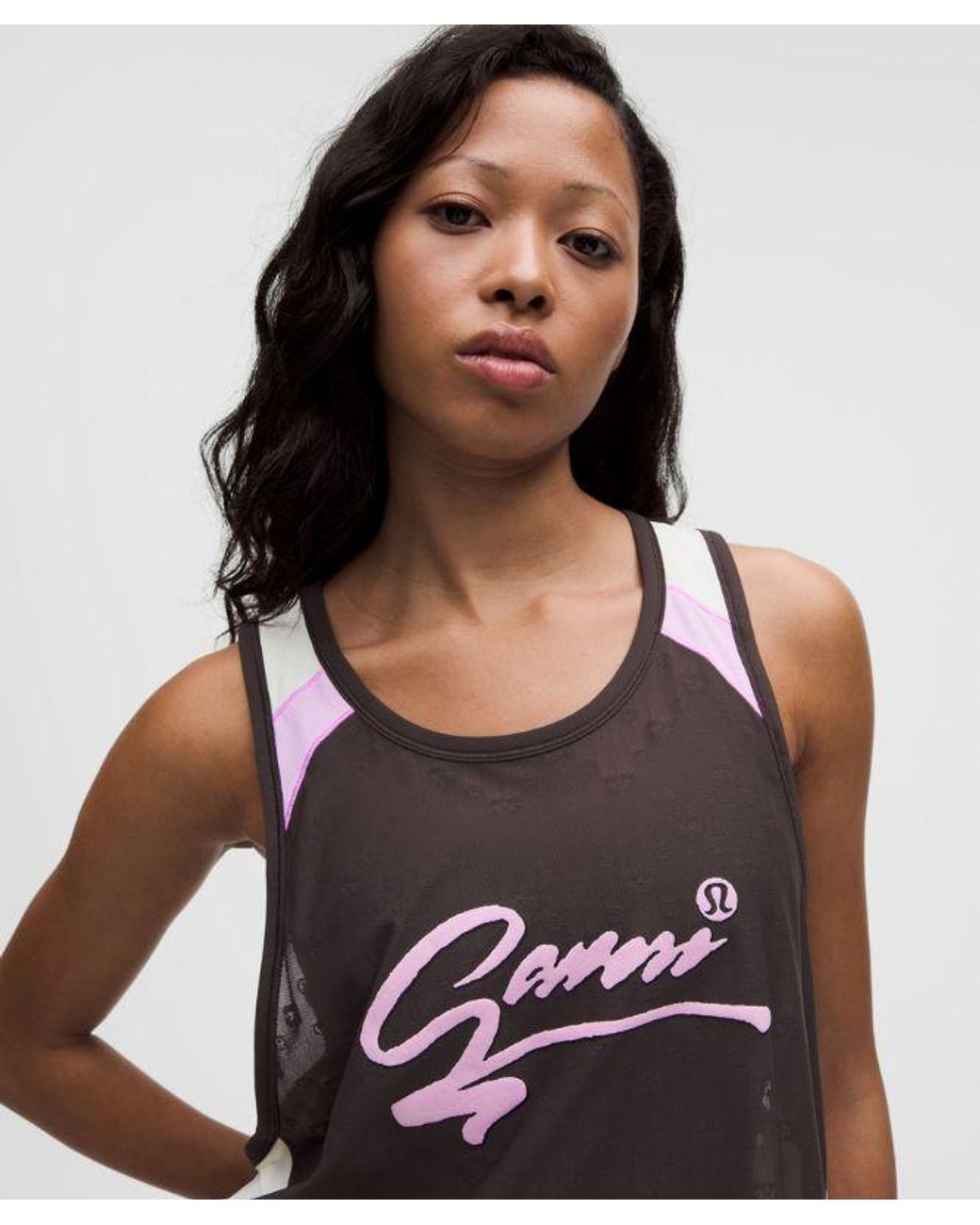 lululemon athletica White – Ganni X Jacquard Tank Top – – Size Medium