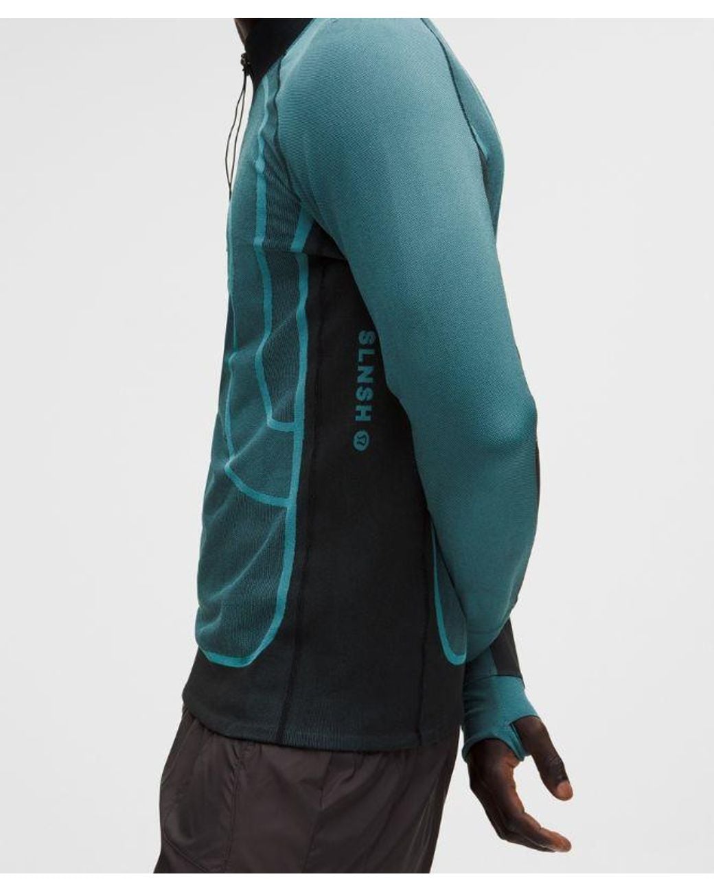 lululemon athletica Blue – Seamless Training Long-Sleeve Shirt Slnsh Collection – – Size Large for men