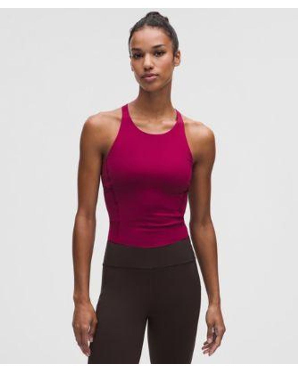 lululemon athletica Red – Fast And Free Tank Top Medium Support, B/C Cup – – Size 14