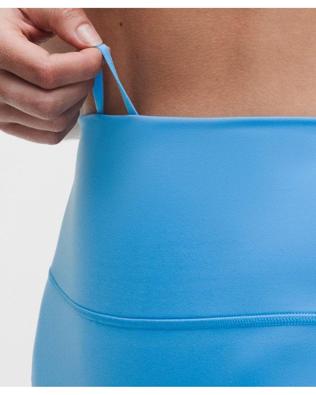 lululemon athletica Blue Wunder Train No Line High-Rise Short 6"