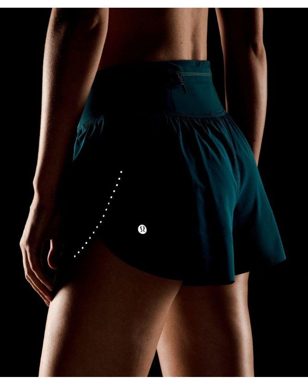 lululemon athletica Blue – Fast And Free Mid-Rise Split Shorts Design – 3" – – Size Large