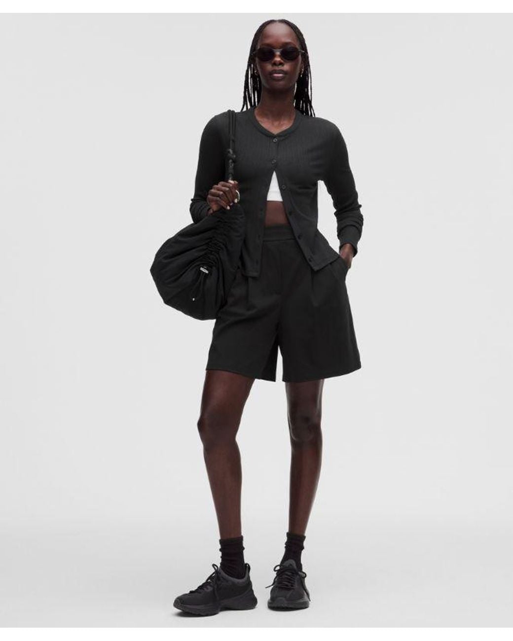 lululemon athletica Black Hold Tight Micro-Rib Cardigan