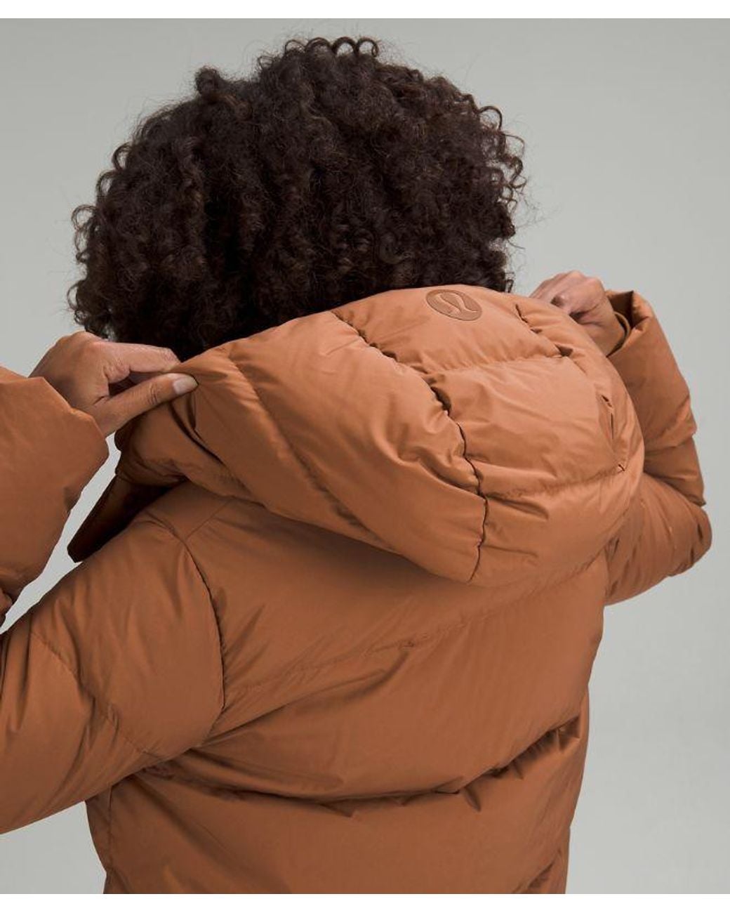 lululemon athletica Wunder Puff Long Jacket - Color Brown - Size 12