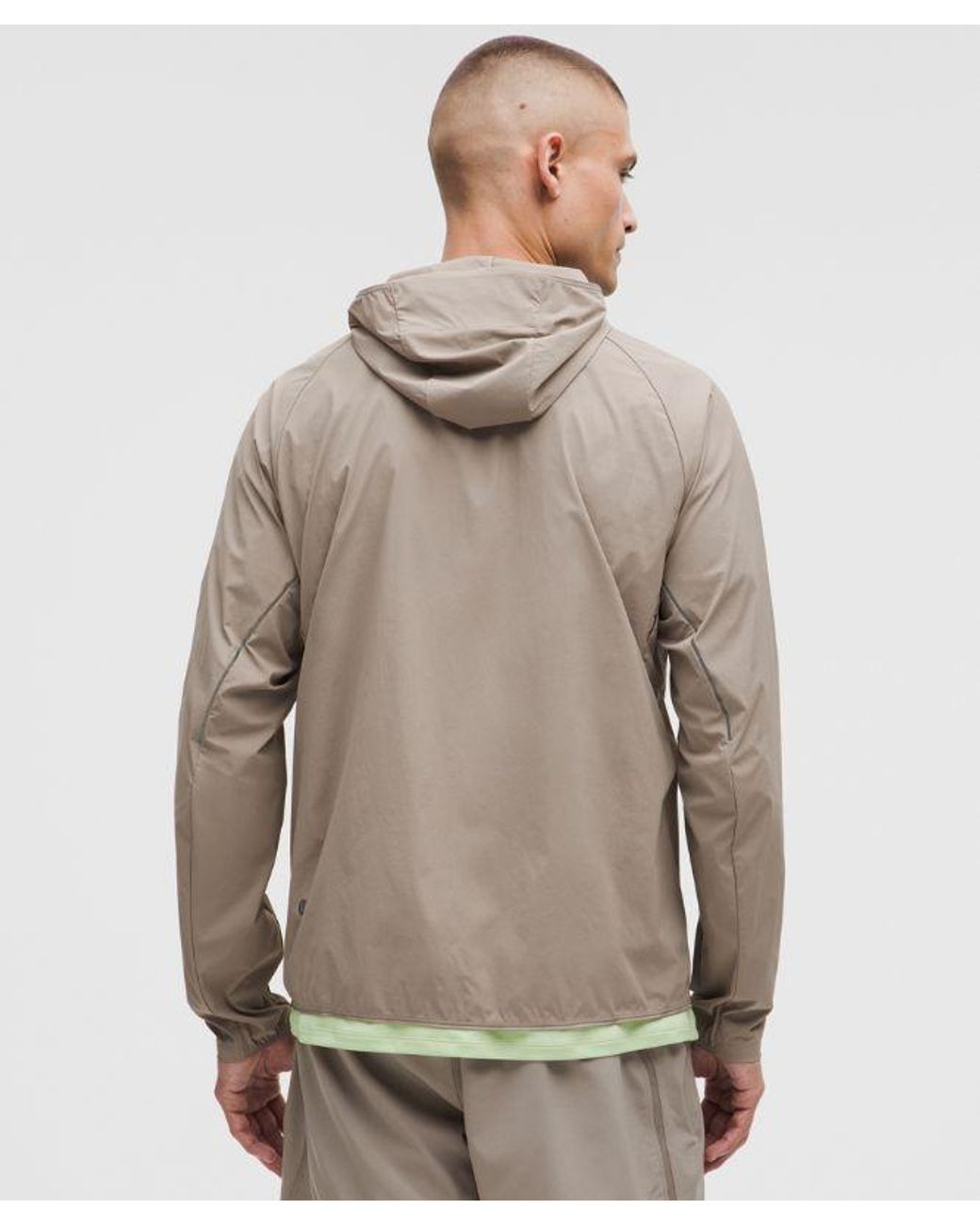 lululemon athletica Natural – Fast And Free Hooded Jacket – /Khaki – for men