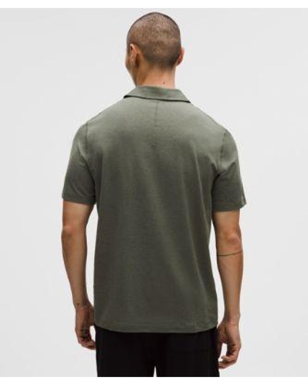 lululemon athletica Green Soft Jersey Short-Sleeve Polo Shirt for men