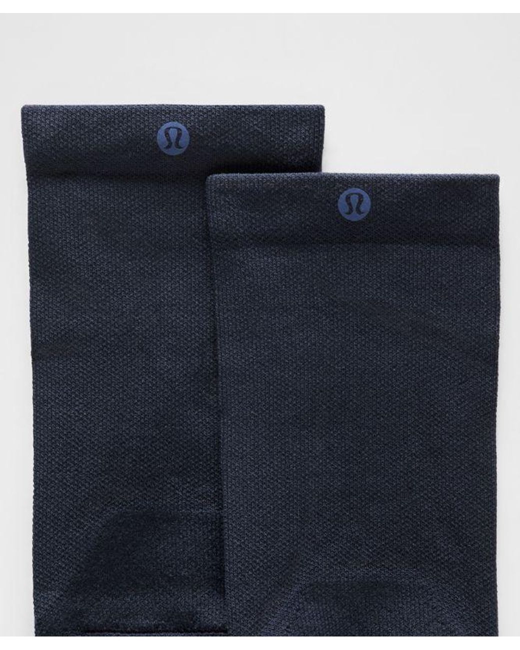 lululemon athletica Blue – Power Stride Cushion Crew Socks Wordmark – – Size Large